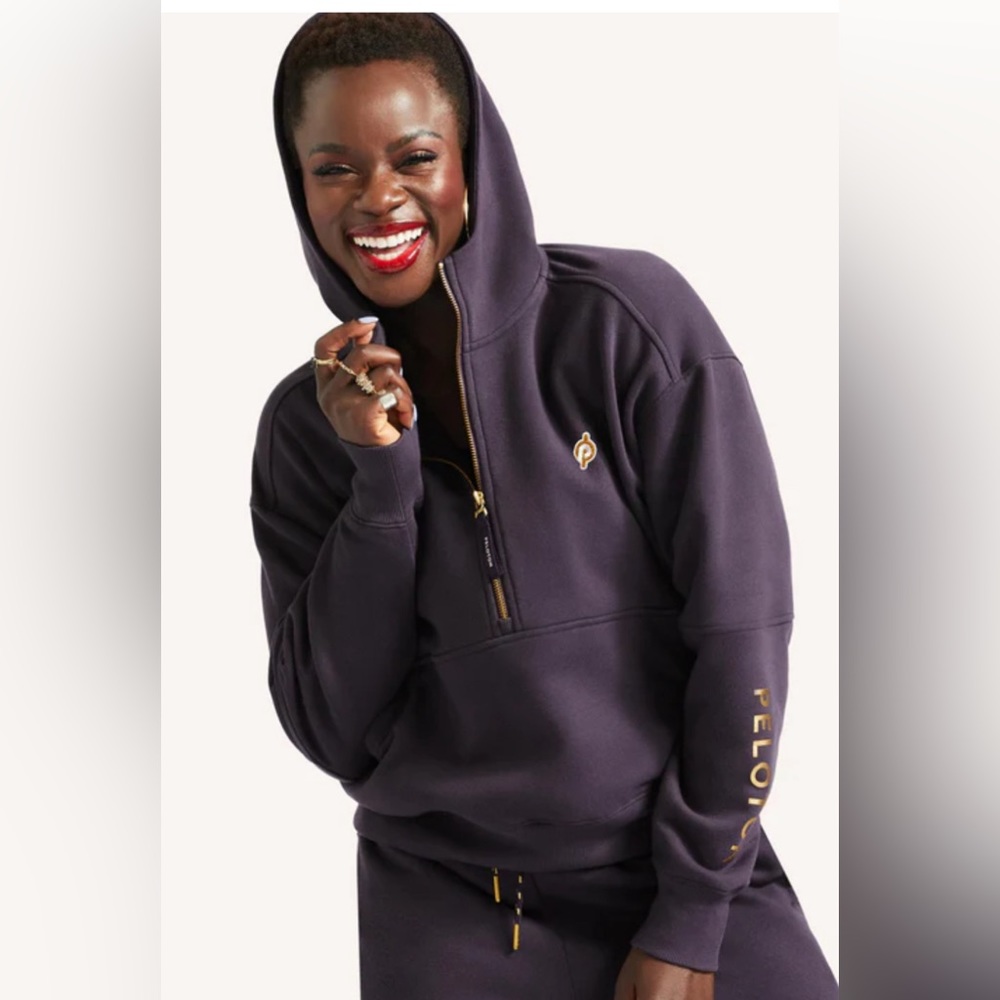 Purple Peloton half zip hoodie XL